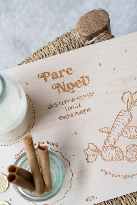 Bandeja de comida para Papá Noel