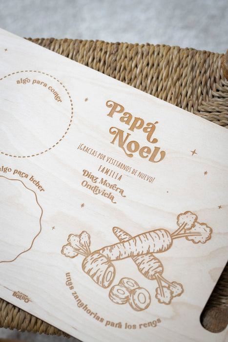 Bandeja de comida para Papá Noel