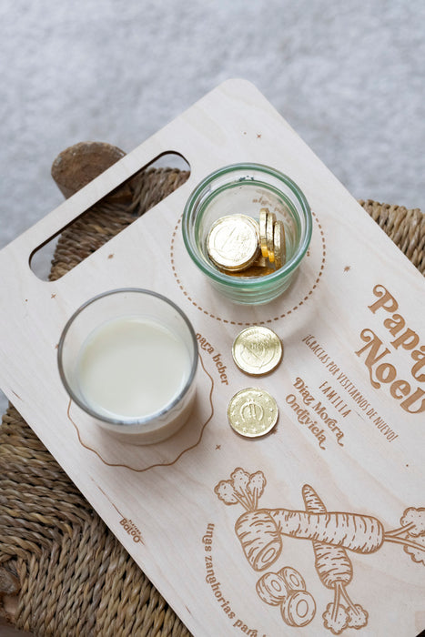 Bandeja de comida para Papá Noel