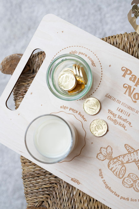 Bandeja de comida para Papá Noel