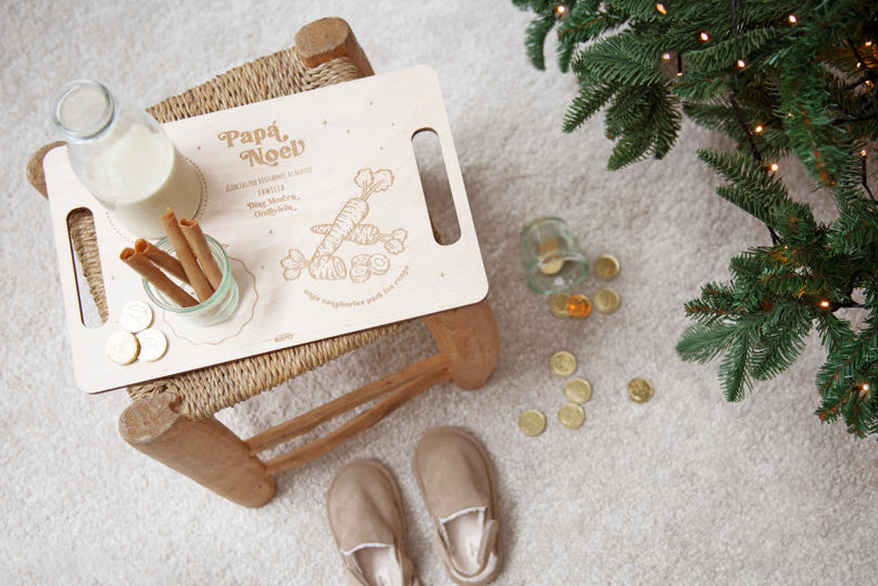 Bandeja de comida para Papá Noel