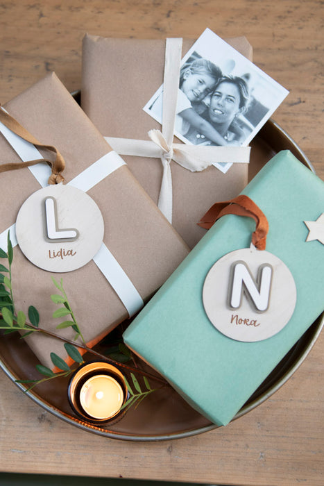 Bola de Navidad - Inicial y Nombre