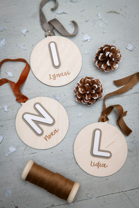 Bola de Navidad - Inicial y Nombre