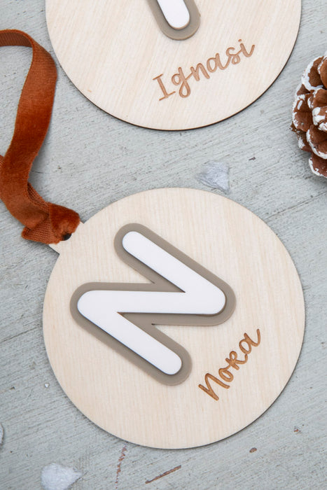 Bola de Navidad - Inicial y Nombre