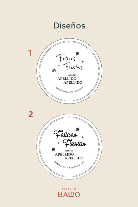 Corona de Navidad familiar