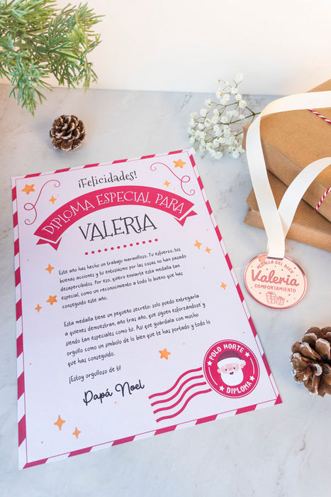 Medalla y diploma de buen comportamiento