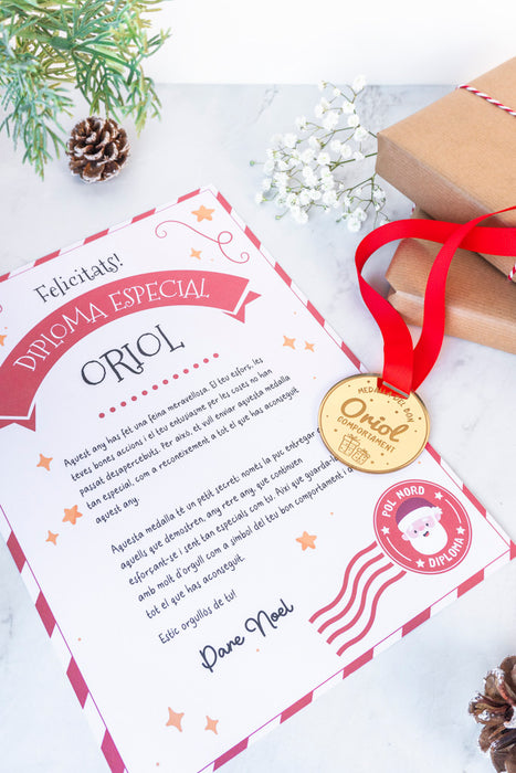 Medalla y diploma de buen comportamiento