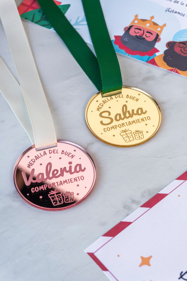 Medalla y diploma del buen comportamiento