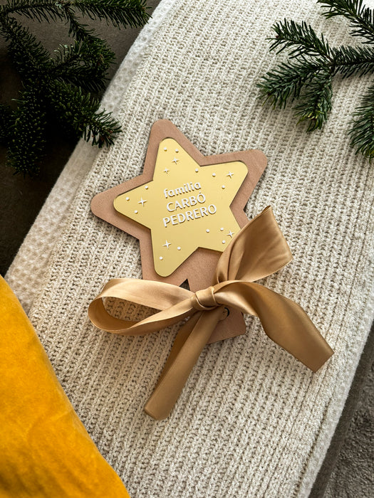 Estrella personalizada para el árbol de Navidad