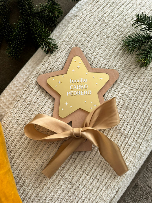 Estrella personalizada para el árbol de Navidad