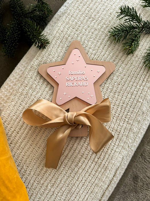 Estrella personalizada para el árbol de Navidad