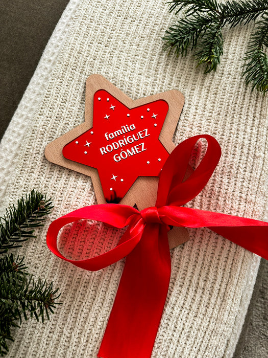 Estrella personalizada para el árbol de Navidad