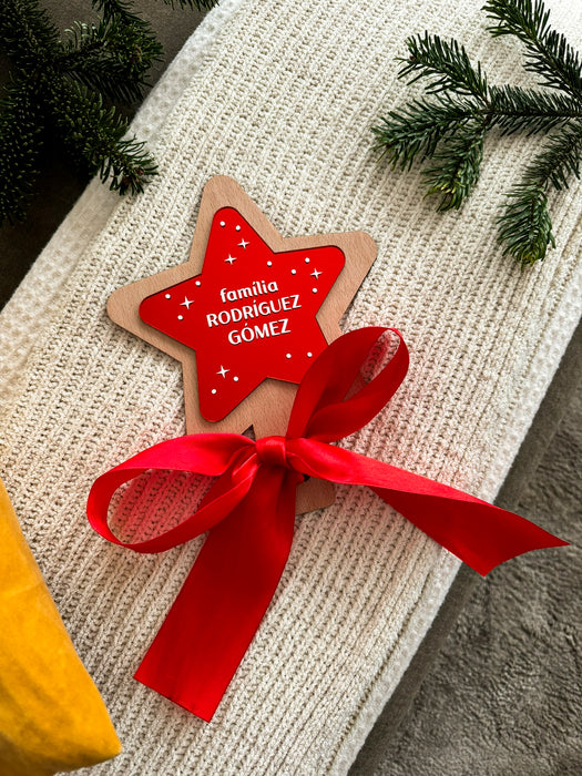 Estrella personalizada para el árbol de Navidad