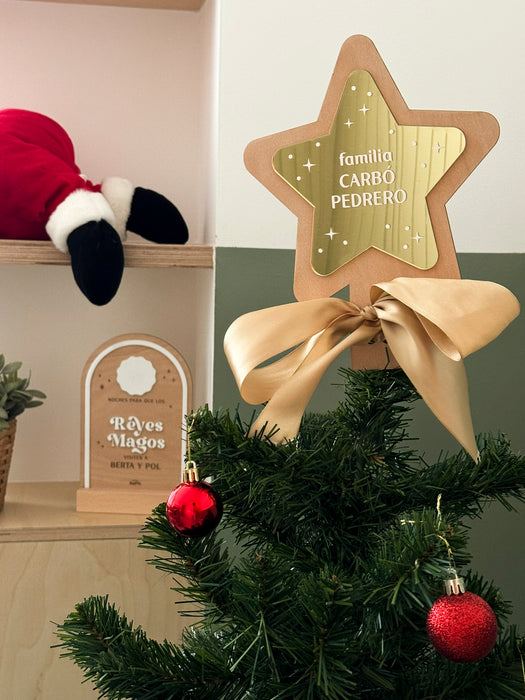 Estrella personalizada para el árbol de Navidad