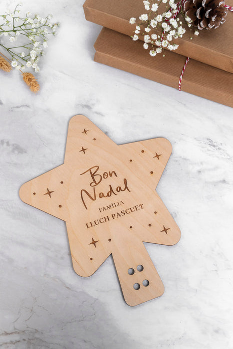 Estrella de Navidad - Madera