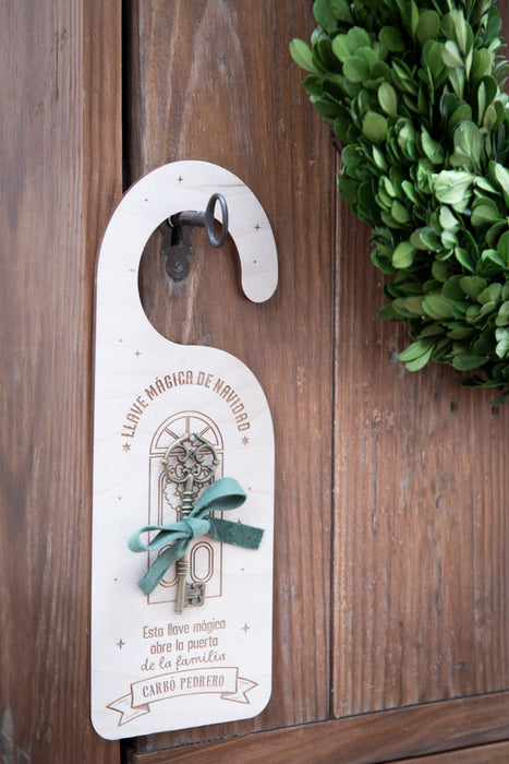Llave mágica Navidad - puerta