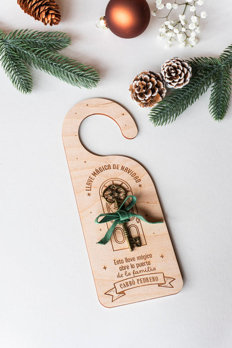 Llave mágica Navidad - puerta