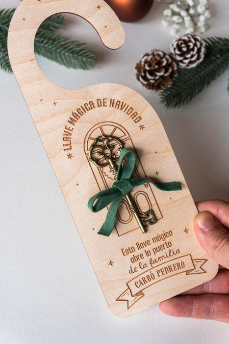 Llave mágica Navidad - puerta
