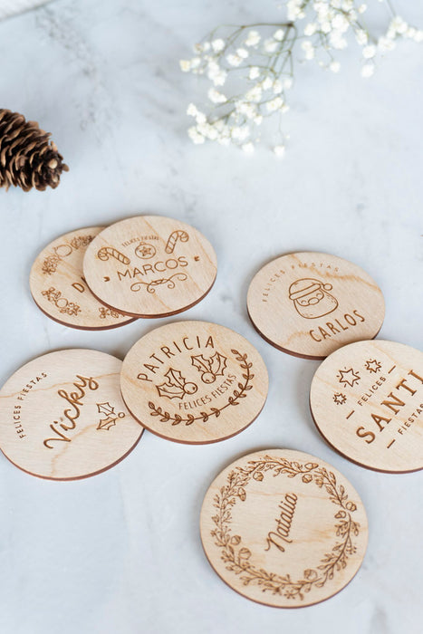 Marcasitios de Navidad - Redondos