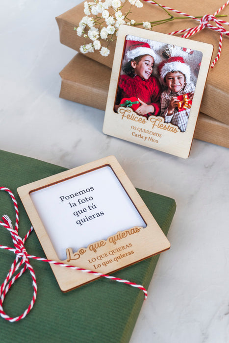 Portafotos de Navidad - Estilo Polaroid