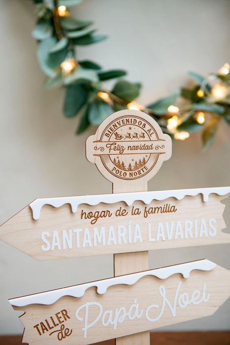 Señal de Navidad Polo Norte