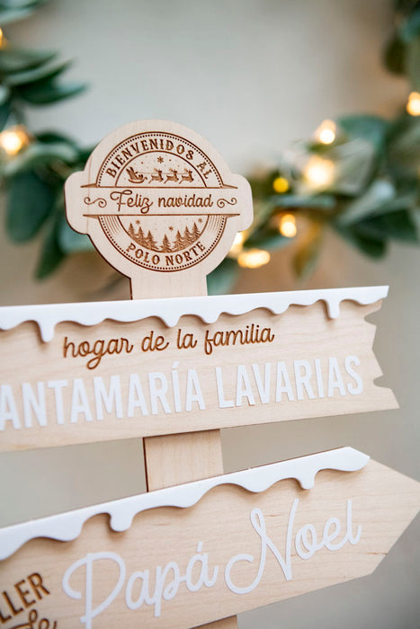 Señal de Navidad Polo Norte