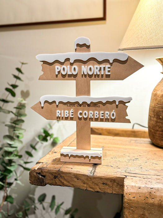 Señal de Navidad Polo Norte